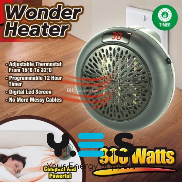 Портативний керамічний обігрівач Wonder Heater KLW-019A1, 900 Вт