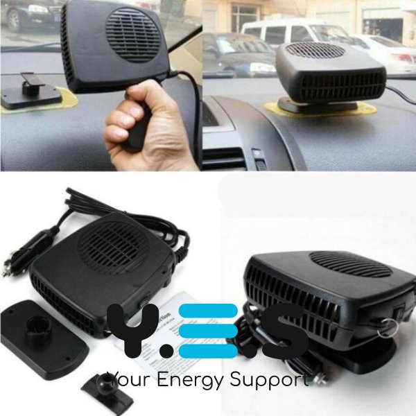 Автообігрівач-дуйка CAR FAN CF-703 від прикурювача, портативний тепловентилятор салону