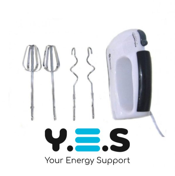 Міксер DOMOTEC MS-1366 2в1 ручний і стаціонарний з чашею, 7 режимів