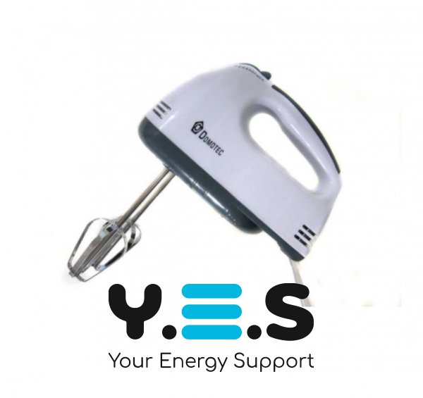 Міксер DOMOTEC MS-1366 2в1 ручний і стаціонарний з чашею, 7 режимів