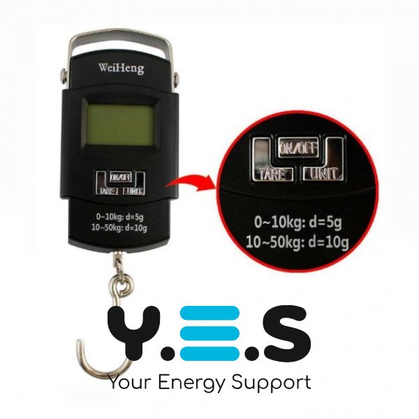 Ручні цифрові ваги-кантер WH-A08 до 50 кг (крок 5 г), електронні підвісні ваги