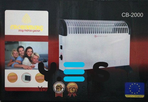 Електричний конвектор-обігрівач Crownberg CB-2000, 2000 Вт