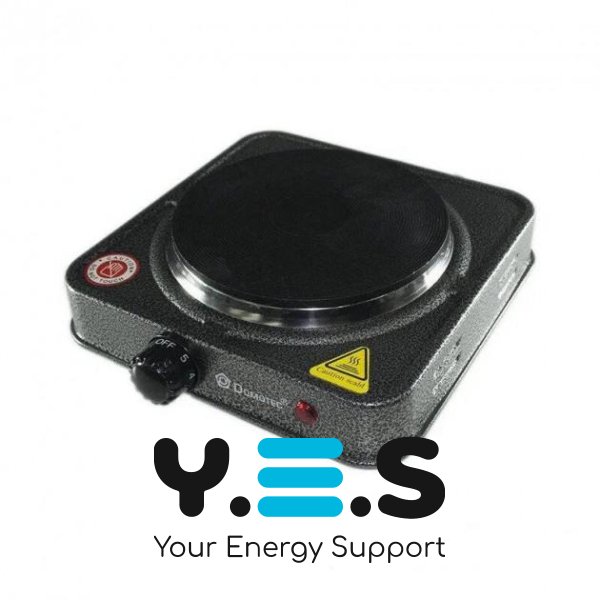 Настільна електроплита Domotec MS-5811 дискова, 1 конфорка, 1500 Вт