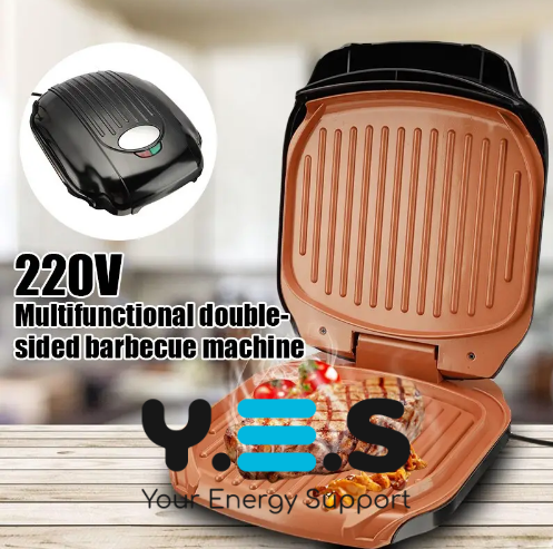 Контактний електрогриль RAF R522 притискний, антипригарне покриття, 1200 Вт