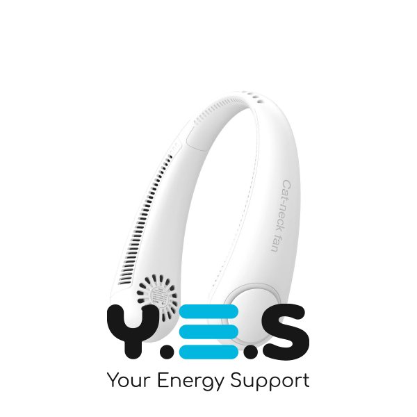 Безлопатевий портативний вентилятор-охолоджувач на шию, 3 режими обдуву для обличчя й шиї