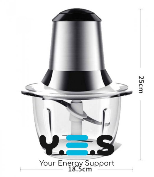 Електроблендер-подрібнювач «Молнія» металевий, подвійні леза з нерж. сталі, 1000 Вт