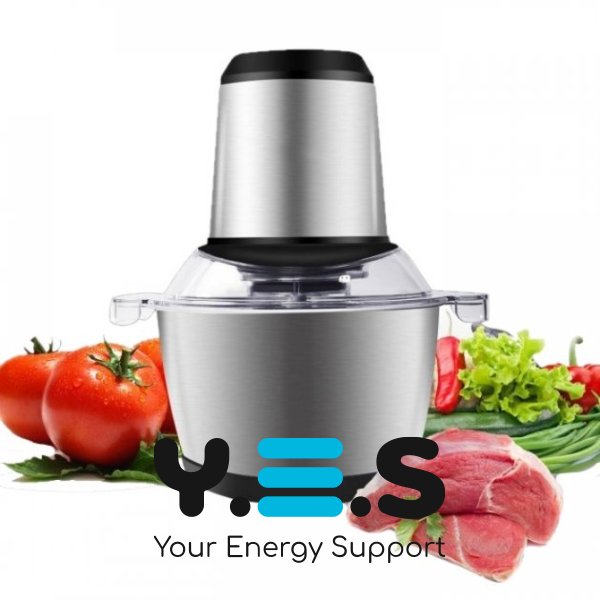 Електроблендер-подрібнювач «Молнія» металевий, подвійні леза з нерж. сталі, 1000 Вт