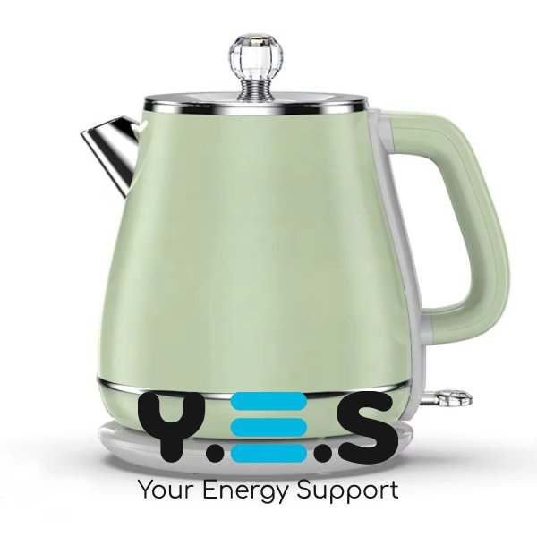 Електрочайник Elegant 1830 з нержавіючої сталі, електричний, кольори: білий/сірий/синій/зелений