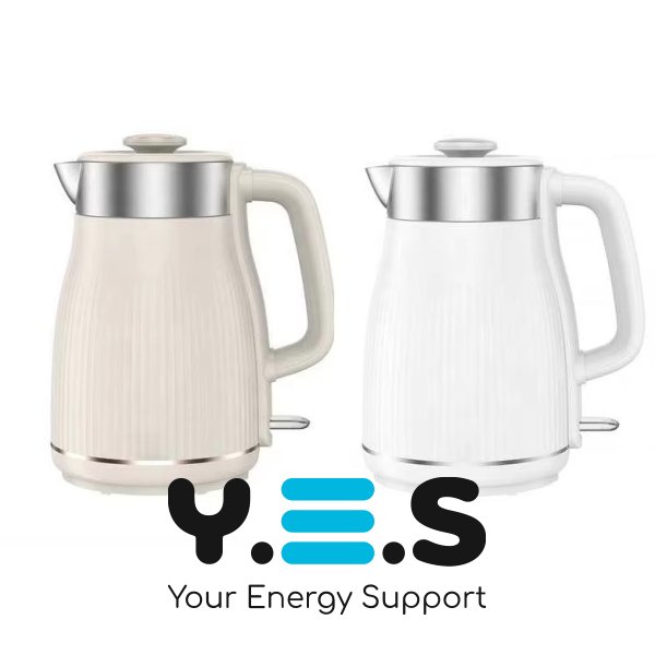 Електрочайник YD-1833 1,8 л з автовимкненням, білий/молочний