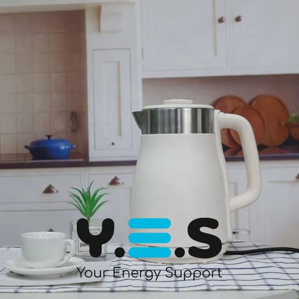 Електрочайник YD-1833 1,8 л з автовимкненням, білий/молочний