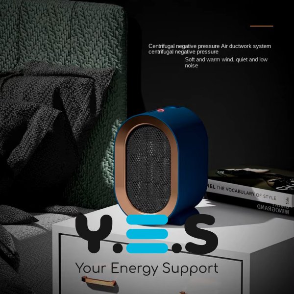 Портативний настільний обігрівач AIR HEATER 1200W — міні тепловентилятор з керамічним нагрівачем (906-219)