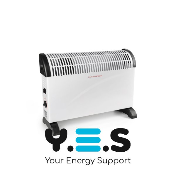 Електроконвектор BOBBYTEC CH‑Y02 2000W для дому — конвекторний обігрівач