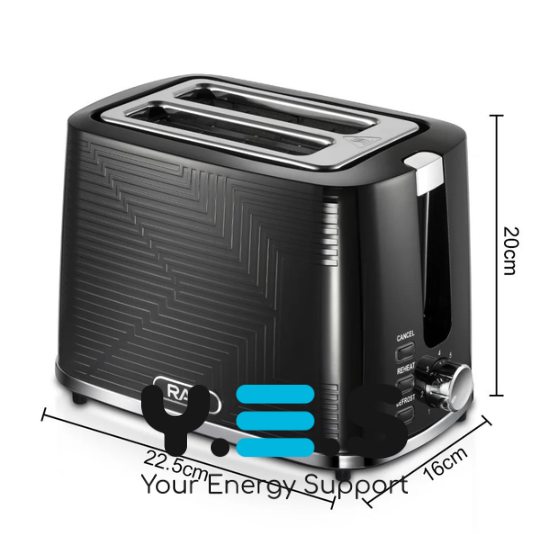 Тостер RAF R.2102 900 Вт з розморожуванням і підігрівом