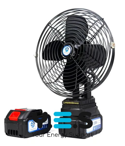 Акумуляторний переносний вентилятор 8" VAP-8 21V з 2 акумуляторами