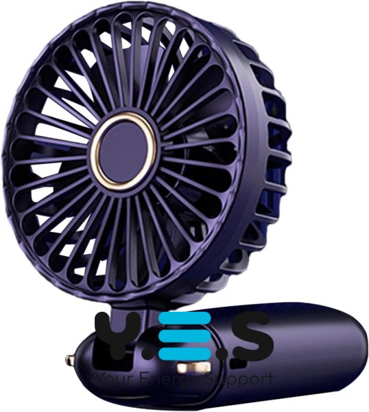 Міні-вентилятор N15 з цифровим дисплеєм і підставкою, акумуляторний, 5 швидкостей