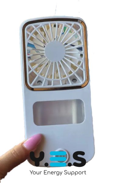 Портативний ручний міні-вентилятор ARCTIC COLD Pocket Chill з LED-підсвіткою та USB-зарядкою