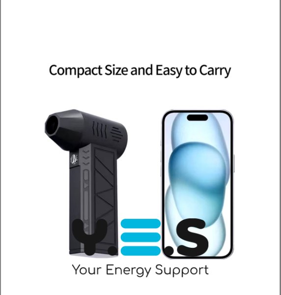 Автомобільний турбовентилятор для пилу 130000 об/хв, портативний повітродув акумулятор 8000 мА·г