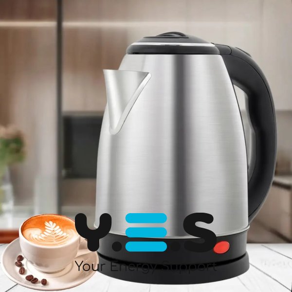 Електрочайник Hoffmans Electronics HM-1818, 2 л, нерж. сталь, для дому