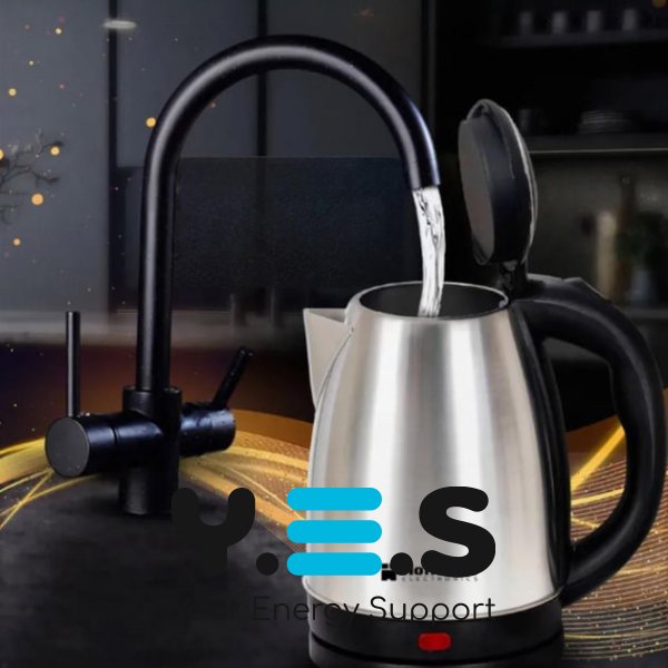 Електрочайник Hoffmans Electronics HM-1818, 2 л, нерж. сталь, для дому