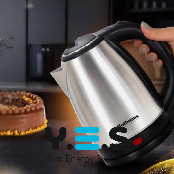 Електрочайник Hoffmans Electronics HM-1818, 2 л, нерж. сталь, для дому