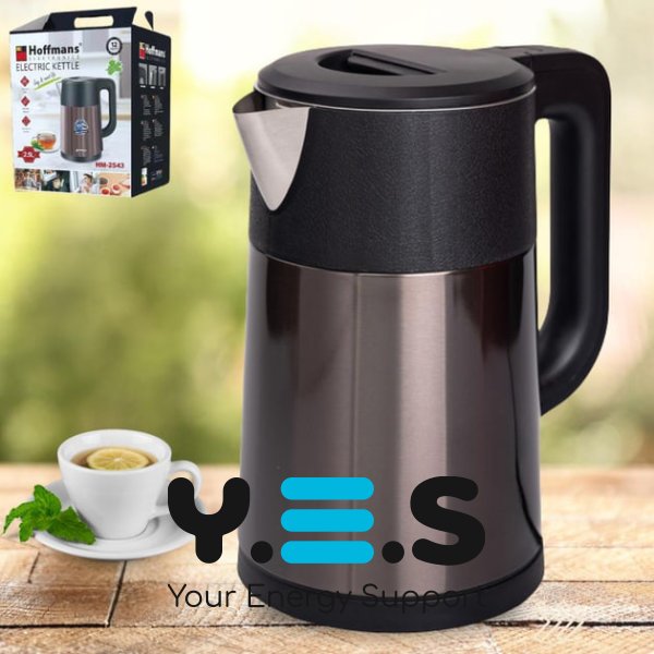 Електрочайник Hoffmans HM-2543 зі сталевим корпусом, 2,5 л, 1800 Вт