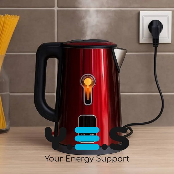 Електрочайник Hoffmans HM-2538 2,5 л — сталевий корпус, швидке кип’ятіння, 1800 Вт