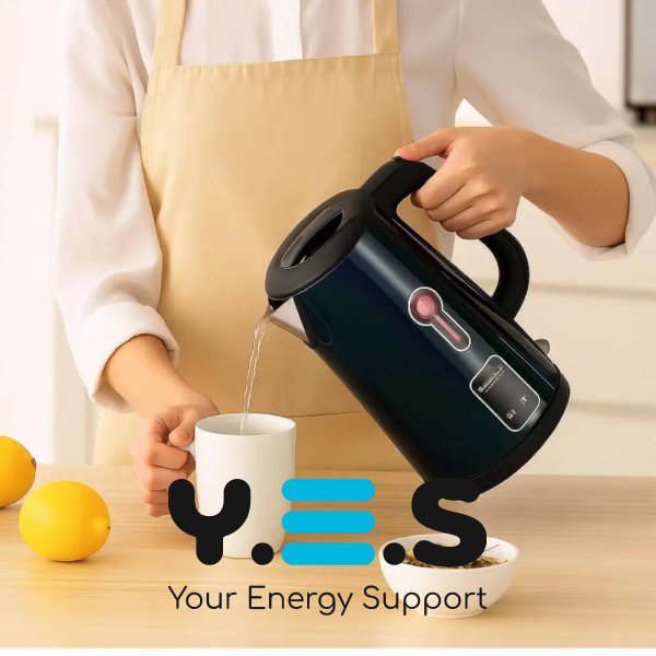 Електрочайник Hoffmans HM-2538 2,5 л — сталевий корпус, швидке кип’ятіння, 1800 Вт