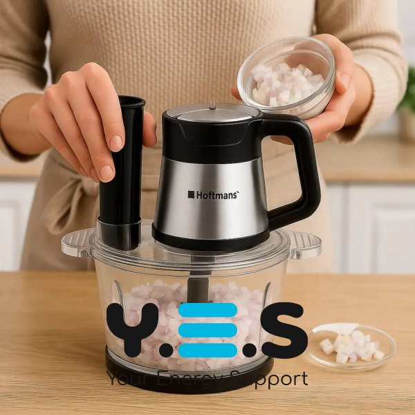 Електроподрібнювач Hoffmans HM-8857 для кухні, універсальний, чаша 3 л, 1800 Вт