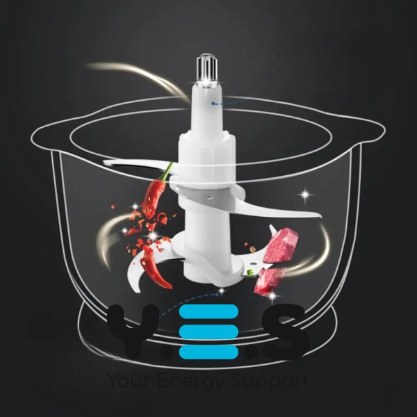 Електроподрібнювач Hoffmans HM-8857 для кухні, універсальний, чаша 3 л, 1800 Вт