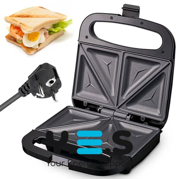 Бутербродниця Hoffmans HM-3003: компактна сендвічниця для кухні, 1000 Вт