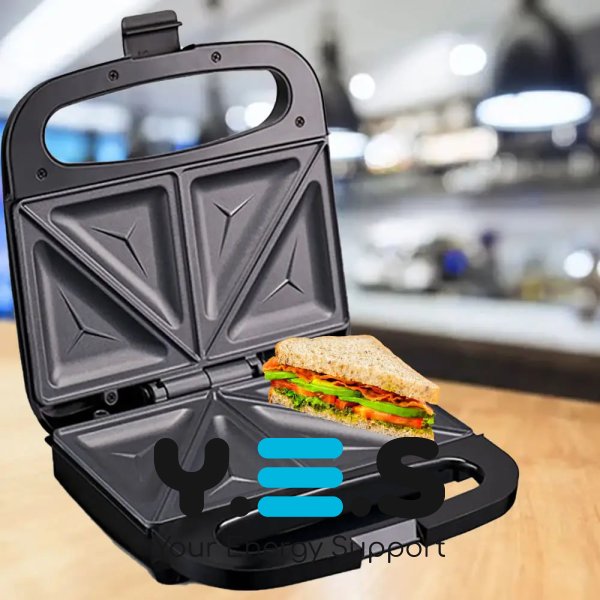 Бутербродниця Hoffmans HM-3003: компактна сендвічниця для кухні, 1000 Вт