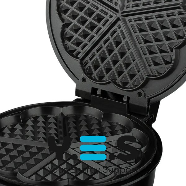 Електровафельниця Hoffmans HM-3024 1000W з антипригарним покриттям і швидким нагріванням