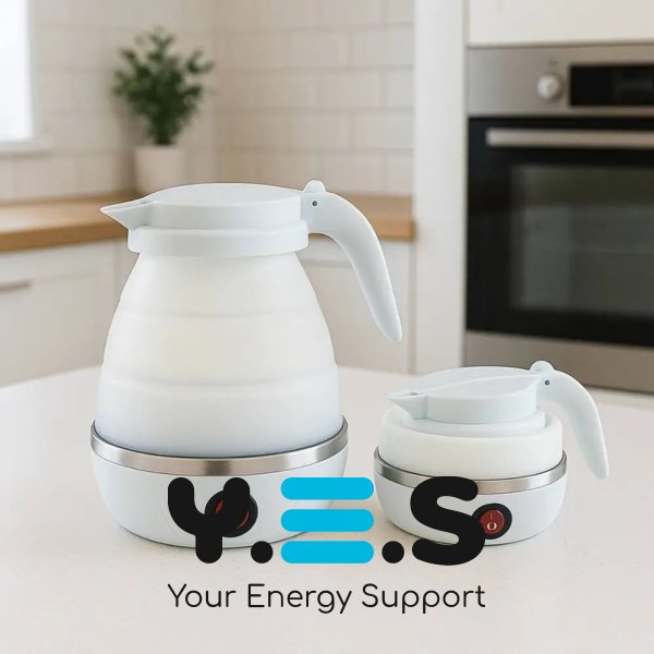 Складаний електрочайник Hoffmans HM-2546 0,6 л 600 Вт — компактний для дому й подорожей