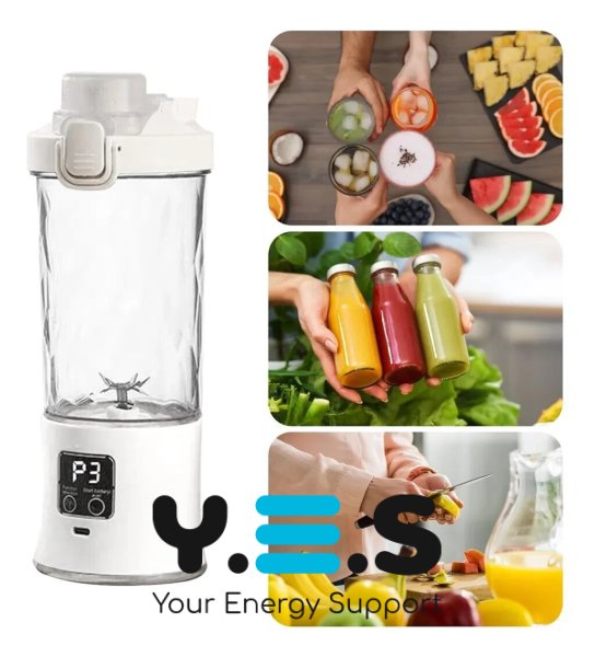 Портативний бездротовий блендер XL-1427, 600 мл, 10 лез, акумулятор 3000 мА·год