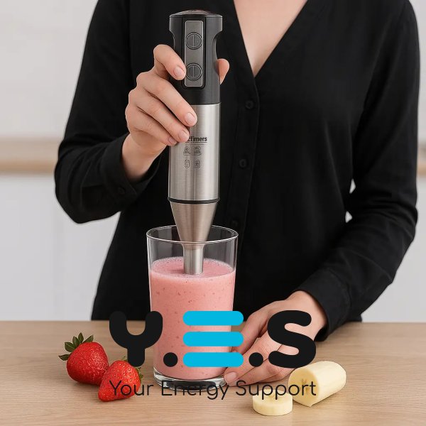 Погружний блендер Hoffmans HM-8023 800W, 2 швидкості, металева ніжка