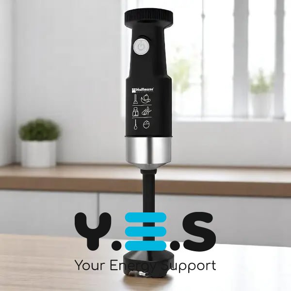Погружний блендер Hoffmans Electronics HM-8039 600 Вт ручний подрібнювач для смузі й коктейлів