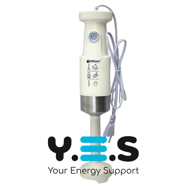 Погружний блендер Hoffmans Electronics HM-8039 600 Вт ручний подрібнювач для смузі й коктейлів