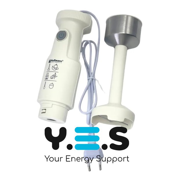 Занурювальний блендер Hoffmans HM-8042 4-в-1 600W з вінчиком і подрібнювачем