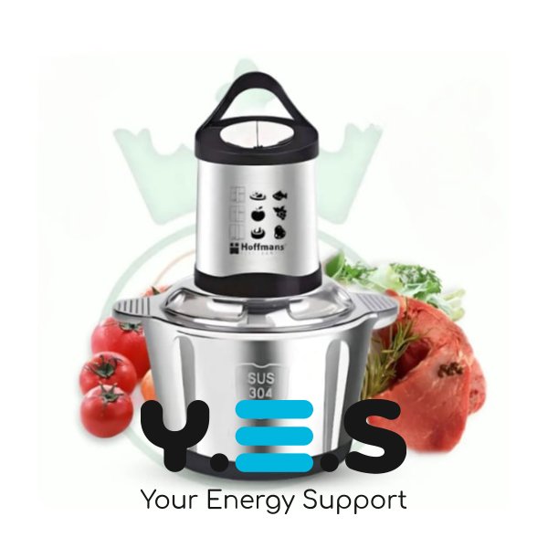 Універсальний електроподрібнювач Hoffmans Electronics HM-8840, чаша метал 2 л, 1200 Вт