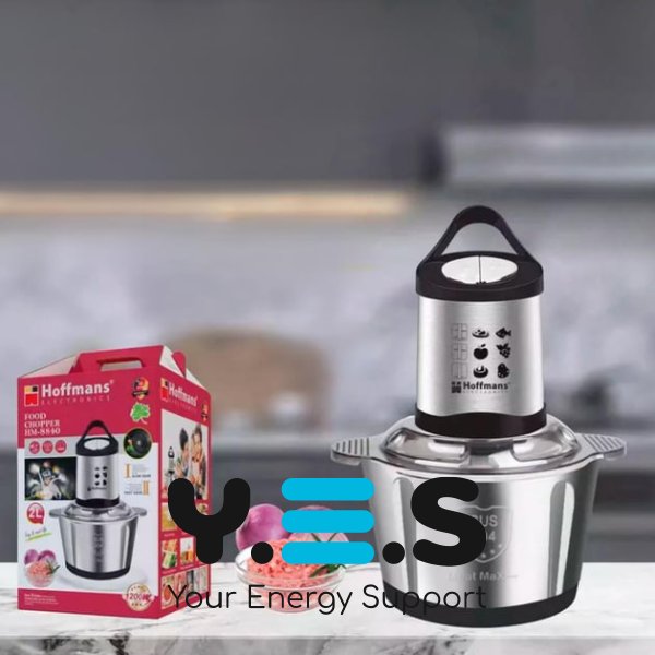 Універсальний електроподрібнювач Hoffmans Electronics HM-8840, чаша метал 2 л, 1200 Вт