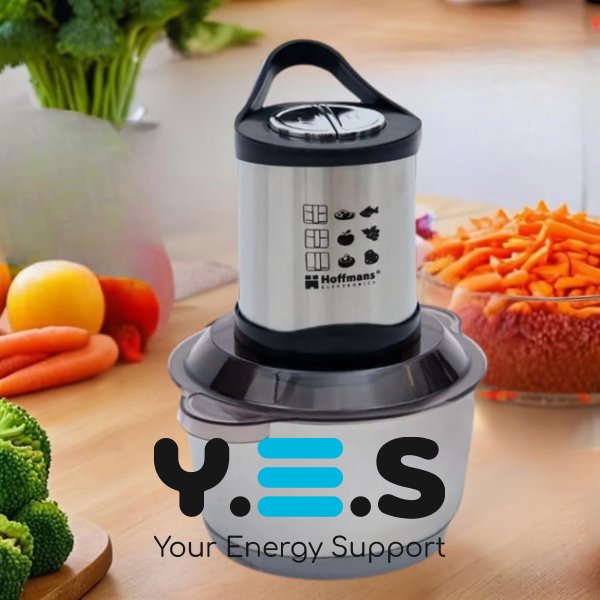 Універсальний електроподрібнювач Hoffmans Electronics HM-8840, чаша метал 2 л, 1200 Вт