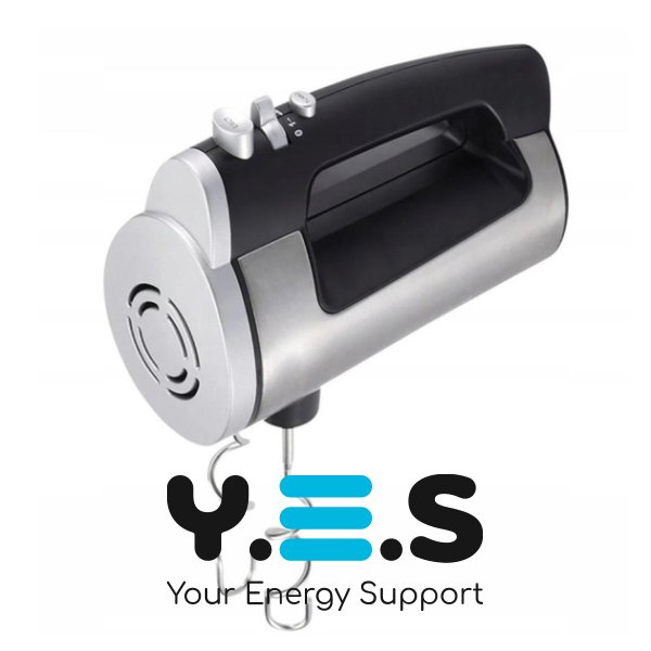 Ручний електроміксер Hoffmans HM-8839 800 Вт з вінчиками та гачками для тіста