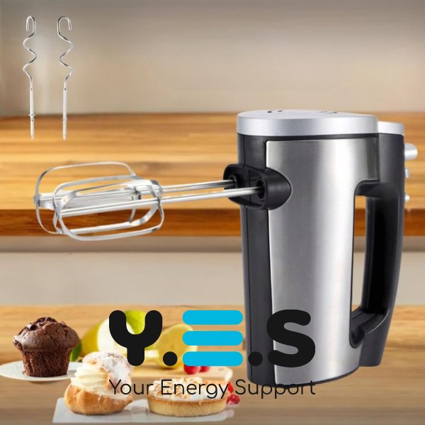 Ручний електроміксер Hoffmans HM-8839 800 Вт з вінчиками та гачками для тіста