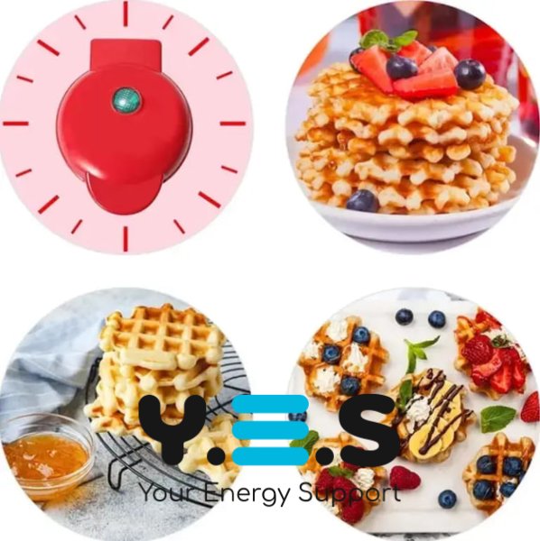 Електрична міні вафельниця XL-287, компактна, антипригарне покриття