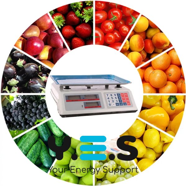 Настільні торгові ваги DT-52 до 50 кг, живлення від мережі або акумулятора