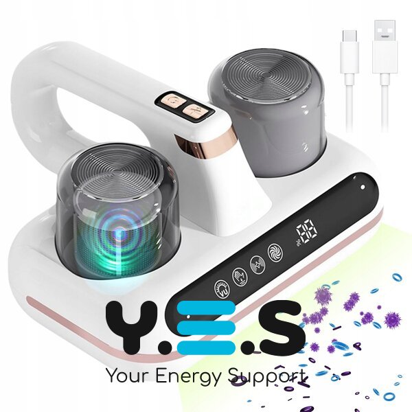 Ручний акумуляторний пилосос для матраців і килимів, бездротовий, з потужним всмоктуванням