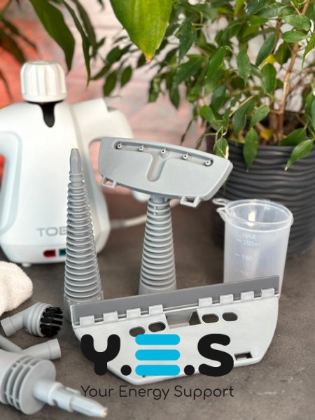 Багатофункціональний відпарювач-пароочисник Steam Cleaner 2в1 (відпарювання + пароочистка)