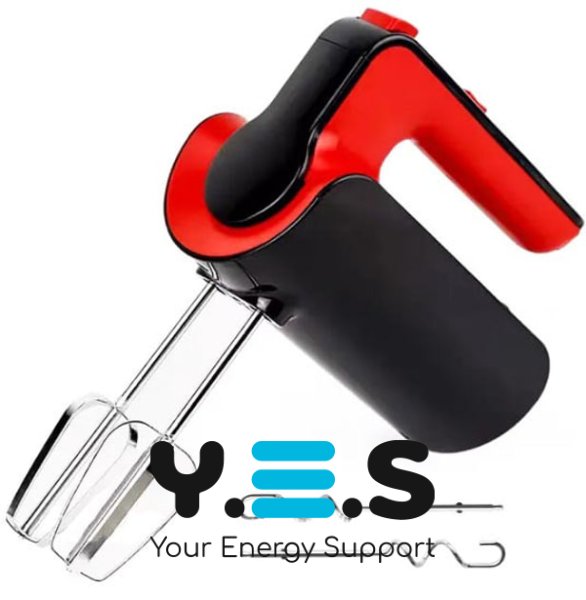 Ручний кухонний міксер Domotec R6653R 800 Вт: 5 швидкостей, турборежим, насадки для тіста