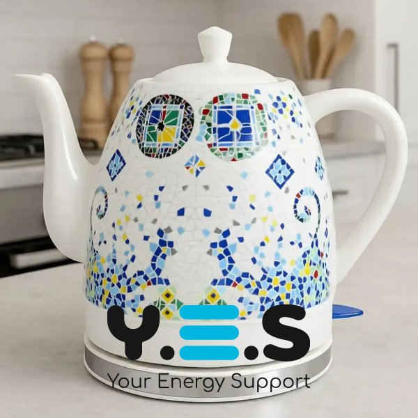 Керамічний електрочайник MS-7837 1,4 л 1000 Вт з автовимкненням, стильний дизайн