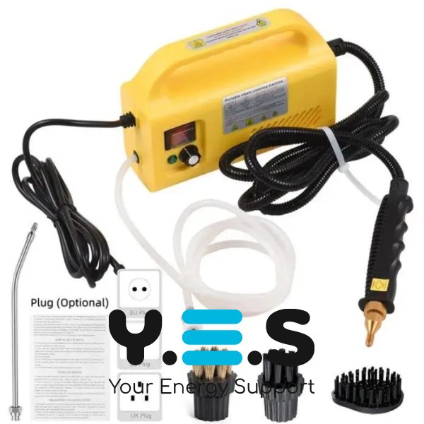 Портативний пароочисник для дому 1500 Вт + мийка високого тиску для меблів і поверхонь